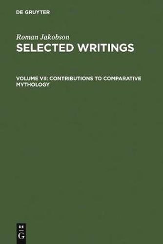 Cover image for Contributions to Comparative Mythology: Studies in Linguistics and Philology, 1972-1982