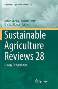 Cover image for Sustainable Agriculture Reviews 28: Ecology for Agriculture