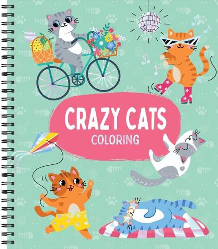 Cover image for Crazy Cats Coloring