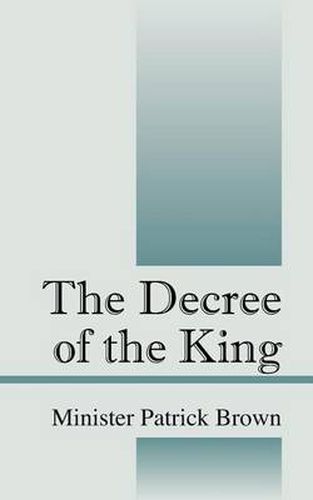 Cover image for The Decree of the King