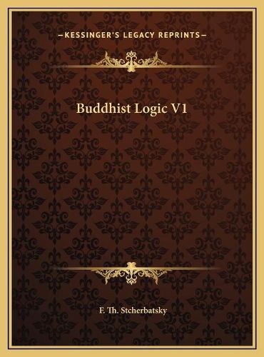 Cover image for Buddhist Logic V1