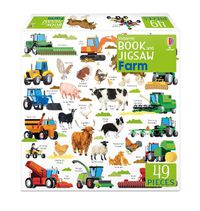 Cover image for Usborne Book and Jigsaw Farm