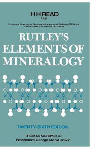 Cover image for Rutley's Elements of Mineralogy