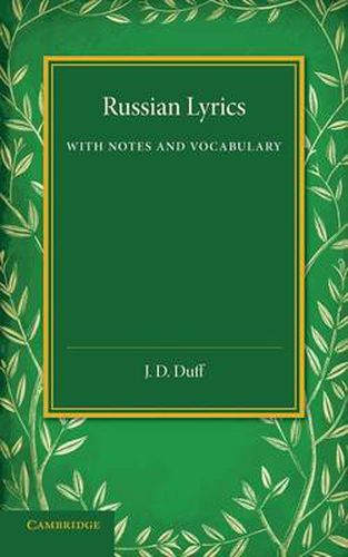 Cover image for Russian Lyrics: With Notes and Vocabulary