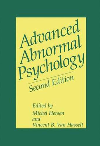 Cover image for Advanced Abnormal Psychology