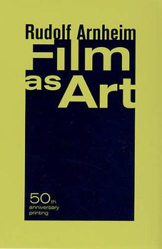 Cover image for Film as Art, 50th Anniversary Printing