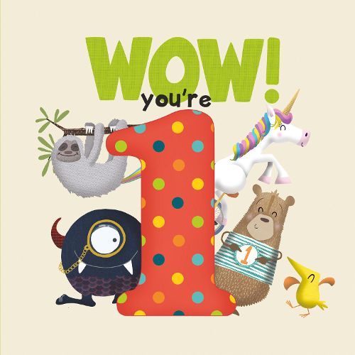 Cover image for WOW! You're One birthday book