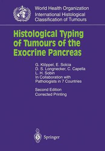 Cover image for Histological Typing of Tumours of the Exocrine Pancreas