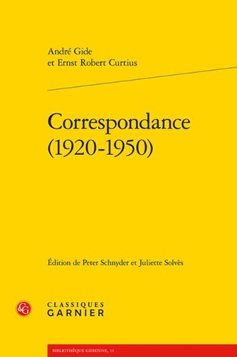 Cover image for Correspondance (1920-1950)