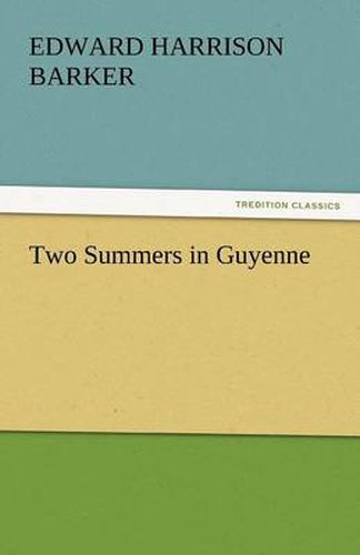 Cover image for Two Summers in Guyenne