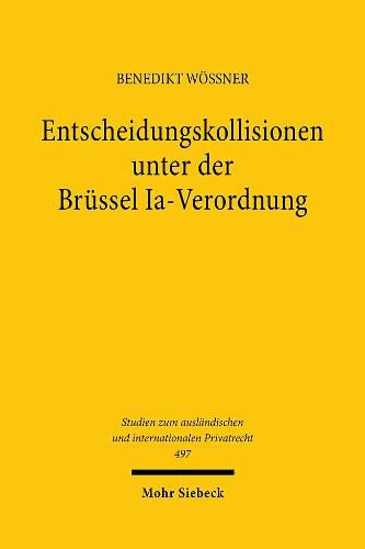 Cover image for Entscheidungskollisionen unter der Brussel Ia-Verordnung