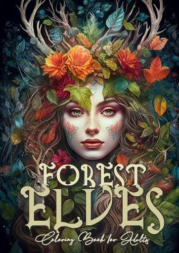 Cover image for Forest Elves Coloring Book for Adults