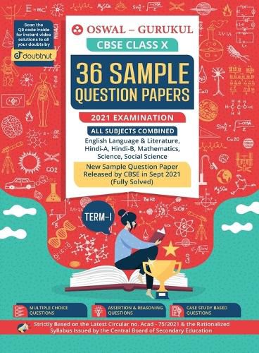 Cover image for 36 Sample Question Papers: CBSE Class 10 for Term 1 November 2021 Examination