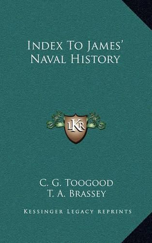 Cover image for Index to James' Naval History