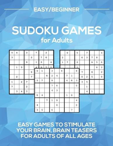 Cover image for Sudoku Games for Adults Level: Easy/Beginner