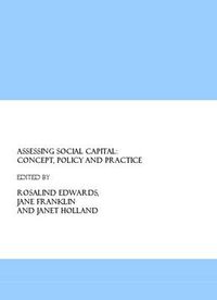 Cover image for Assessing Social Capital: Concept, Policy and Practice