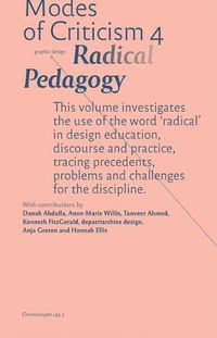 Cover image for Modes of Criticism 4: Radical Pedagogy