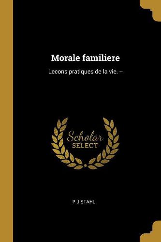Cover image for Morale familiere