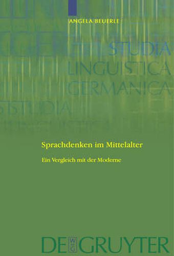 Cover image for Sprachdenken im Mittelalter