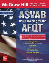 Cover image for McGraw Hill ASVAB Basic Training for the AFQT, Fourth Edition