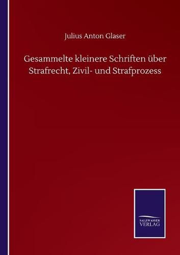 Cover image for Gesammelte kleinere Schriften uber Strafrecht, Zivil- und Strafprozess