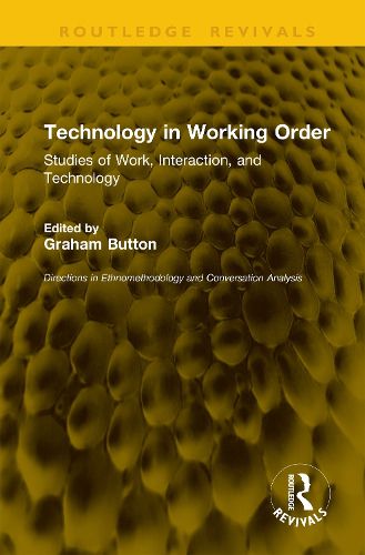 Cover image for Technology in Working Order