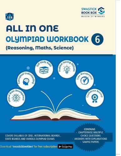 Cover image for All in One Olympiad Workbook for Reasoning, Maths & Science - Class 6