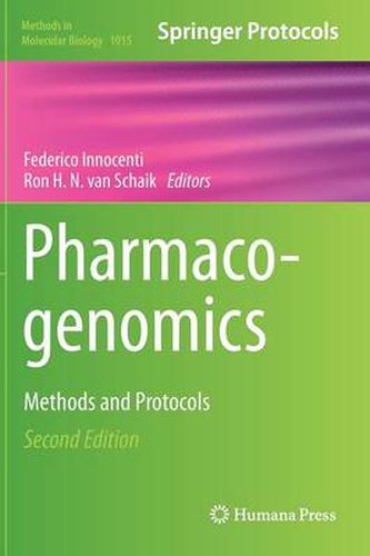Cover image for Pharmacogenomics: Methods and Protocols