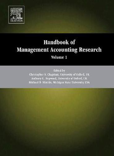 Cover image for Handbook of Management Accounting Research