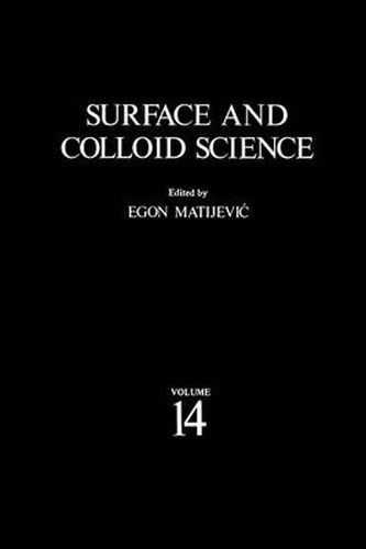 Cover image for Surface and Colloid Science