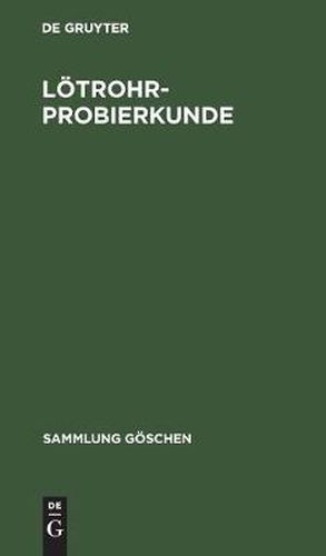 Cover image for Loetrohrprobierkunde