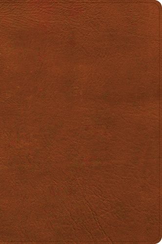 CSB Giant Print Single-Column Bible, Burnt Sienna Leathertouch